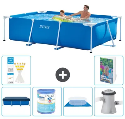 Produktbild von Rechteckiger Frame Pool - 260x160x65 cm - 7-teilig  S167