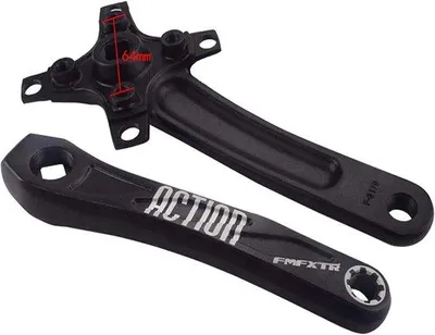 Immagine prodotto di Set di 2 pedivelle in alluminio per mountain bike da 170 mm - Accessori per biciclette