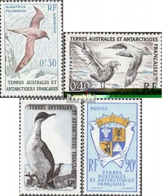 Produktbild von Briefmarken Französ. Gebiete Antarktis 1959 Mi 14-17 (kompl.Ausg.) postfrisch Freimarken: Vögel