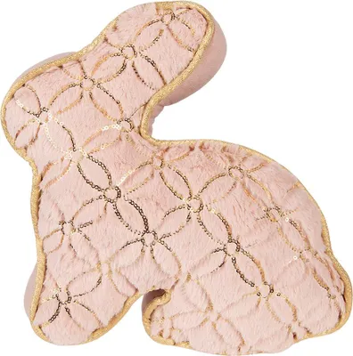 Immagine prodotto di Clayre & Eef Fermaporta Coniglio 29x10x27 cm Poliestere rosa