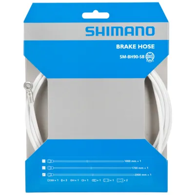 Produktbild von Shimano SM-BH90-SB Bremsleitung weiß Länge 1700mm