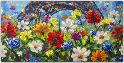 Produktbild von Coloray - Bild aus Glas - 120x60 cm - Küche wanddekoration Dekoration wohnzimmer gehärtetes Glas glasblock mit bild - Malerei Blumen Natur