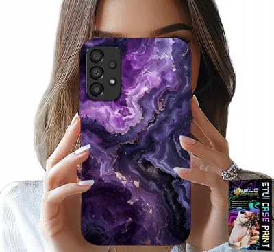 Image de Étui Pour Samsung Galaxy A23 5G - Purple Marble Fashion Women's + Glass