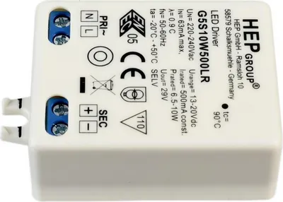 Immagine prodotto di Light Impressions Deko-Light Alimentatore LED CC, G5S10W500LR corrente costante IP20 13-20V DC 6,50-10,00 W 862238
