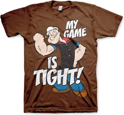 Produktbild von Popeye - Game Is Tight T-Shirt - XX-Large - Brown