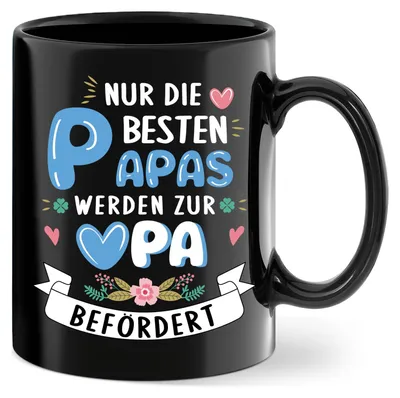 Kaffeetasse für werdenden Opa – Keramikbecher 350 ml