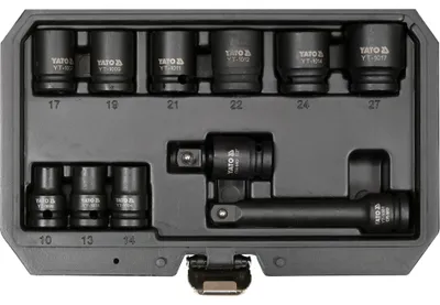 Immagine prodotto di Set di chiavi a bussola da 1/2" a 11 pezzi, da 10 a 27 mm