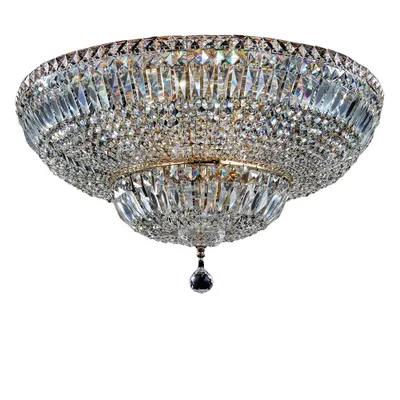 Immagine prodotto di Plafoniera, oro antico, metallo, cristalli, P 60,5 cm