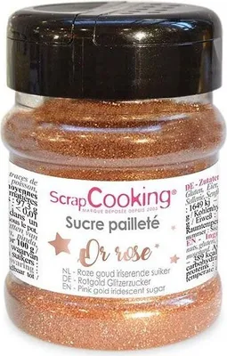 Produktbild von Glitterzucker Roségold 160 g