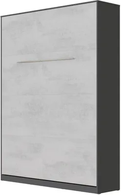 Produktbild von SMARTBett Schrankbett Standard Anthrazit/Beton 140 Vertikal