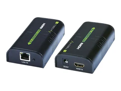 Imagen del producto de Techly IDATA-EXTIP-373: Extensor/Divisor HDMI por IP de Techly, alcance de 120 metros