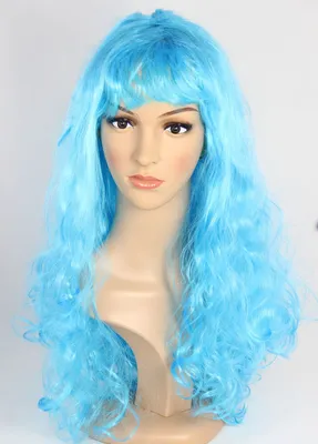 Produktbild von türkise Langhaarperücke für Damen Meerjungfrau Perücke für Karneval Party türkis