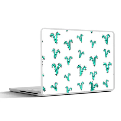 Produktbild von MuchoWow® Laptop Aufkleber Sticker Cover Widder - Tierkreiszeichen - Design 25x18 cm - Laptop-Deko