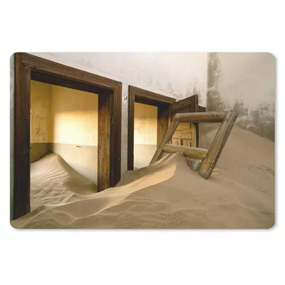 Produktbild von MuchoWow® Mauspad Mousepad Sand - Architektur - Wüste - Tür 27x18 cm - Mousepads - Maus Mat - Pad - Mausunterlage - Büroartikel - Desk Matten