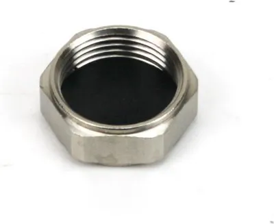 Produktbild von Messing Fitting Gewindefitting Verzinkt Endkappe IG 3/4" mit Flachdichtung Gummi