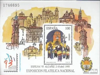 Produktbild von Briefmarken Spanien 1993 Mi Block53 (kompl.Ausg.) postfrisch Briefmarkenausstellung