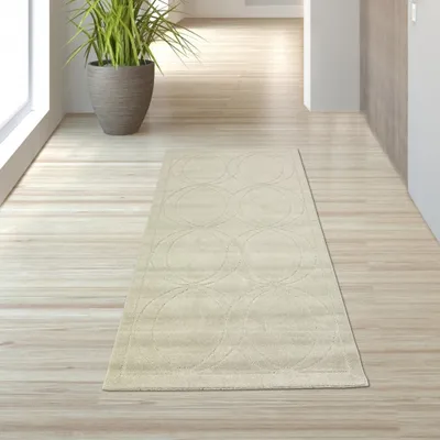 Produktbild von In- & Outdoor Teppich creme Größe - 80 x 150 cm