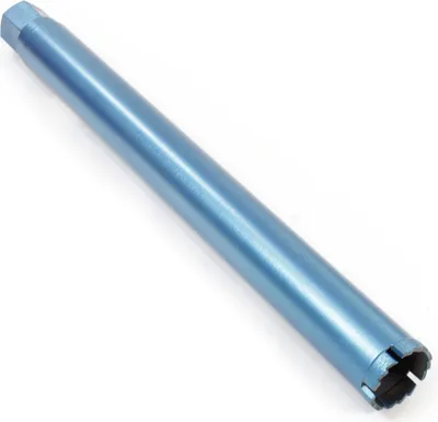 Produktbild von Wiltec Diamantbohrkrone Typ 1 (Shark) Ø 52 mm, Bohrkrone 450 mm, 11/4 UNC Nassbohrkrone, Diamantbohrer für Beton, Stein, Granit