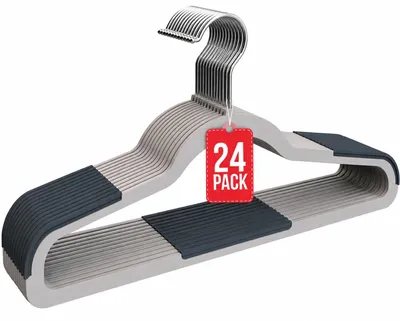 Imagen del producto de Perchas de Plástico Antideslizantes 45 cm Pack 24 COM-FORT HOUSE