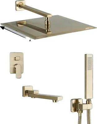 Productafbeelding van Douchekraan, wandmontage, bediening met één hendel, 3-weg, 12 inch