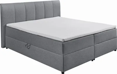 Produktbild von ED Lifestyle Granada 2 Polsterbett Holzwerkstoff/9-Zonen-Tonnentaschenfederkern H2 180x200 cm Grau
