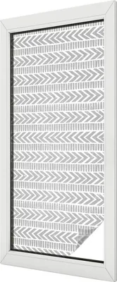Obrázek produktu pro Vitrážová fólie na okna - 116x50 cm - vitrážový vzor - neprůhledná dekorativní fólie na ochranu soukromí - samolepicí, ochrana proti UV záření - geometrické pruhy