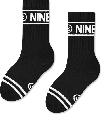 Produktbild von NINETIES Kinder Socken Sportsocken Tennissocken 30-35, Schwarz