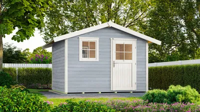Produktbild von Gartenhaus weka 123 Gr. 3 inkl. Fußboden 380 x 239 cm grau