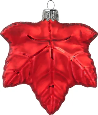 Produktbild von Glas Ahornblatt rot