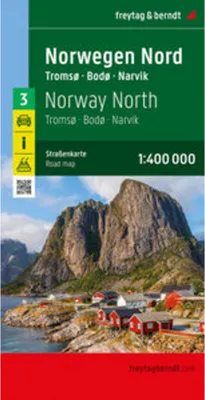 Obrázek produktu pro freytag & berndt Silniční mapa Norsko sever, Tromsø – Bodø – Narvik 1:400 000