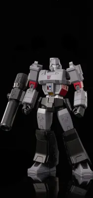 A studio shot of a Transformers Megatron toy.