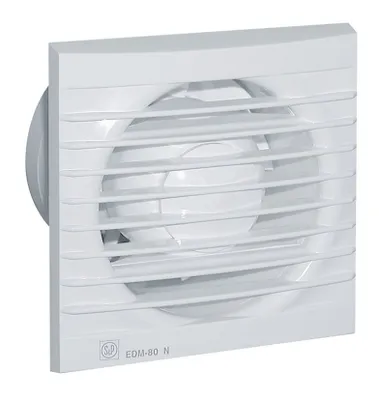 Obrázek produktu pro Soler & Palau EDM-80 N, Bílá, Zeď, 33 dB, 2350 ot/min, 10 cm, 80 m³/h