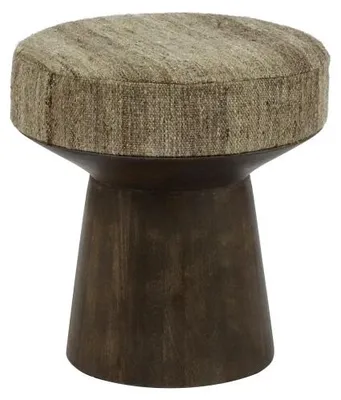 Produktbild von Pomax Milena Hocker, Braun, Ø 45 x H 45 cm