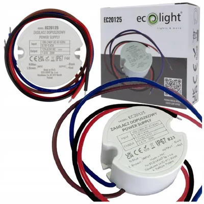 Immagine prodotto di Alimentatore LED Box 1,67A 20W 12V IP67 ECOLIGHT