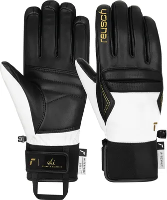 Produktbild von Reusch Fingerhandschuhe Mikaela Shiffrin R-TEX® XT mit wasserdichter und atmungsaktiver Funktion 7701 black/white 8.5