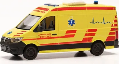 Produktbild von Herpa VW Crafter RTW Fahrtec Luxambulance 097529