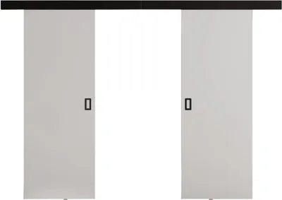 Produktbild von KIER FURNITURE Moderne Schiebetüren DUO 152 - Universal - Weiß 152x205x1,6 cm