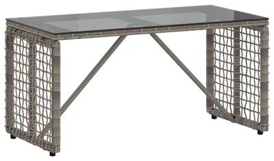 Image de vidaXL Table d'extérieur grise et noire 80 x 40 x 40 cm