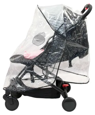 Produktbild von Universaler Regenhülle für Kinderwagen und Buggys – Transparent – Mit Kapuze – Mit Belüftungsnetzen