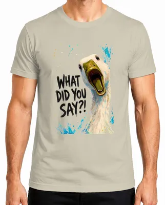 Immagine prodotto di Cosa hai detto?! T-shirt da uomo con scritta divertente, provocatoria e sarcastica, taglia M