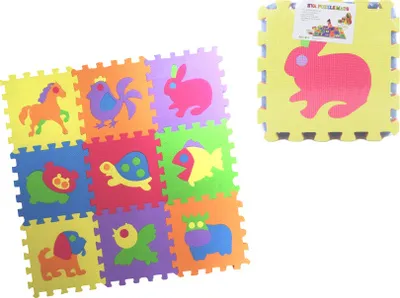 Obrázek produktu pro Pěnové puzzle 9 dílků zvířátka