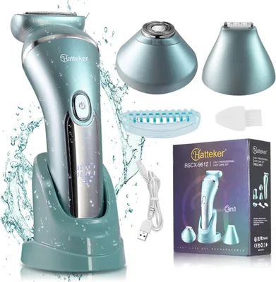 Produktbild von INF Blauer 3-in-1 Elektrorasierer - Kabelloser, Wiederaufladbarer Körperrasierer