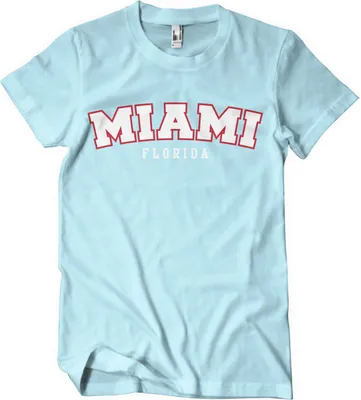 Produktbild von Miami - Florida T-Shirt - Medium - Skyblue