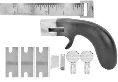 Produktbild von Professioneller Lederbandschneider - Zweischarnier - Silber - Handwerkzeug - Dauerhaft