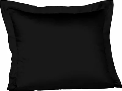 Produktbild von Fleuresse Mako-Satin-Kissenbezug uni colours schwarz 941
