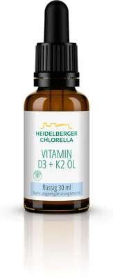 Produktbild von Vitamin D3+K2 öl Tropfen zum Einnehmen 30 ml