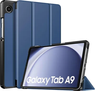 Obrázek produktu pro Pouzdro Samsung Galaxy Tab A9 8.7 2023, námořnická modř, stojánek a pevný zadní kryt