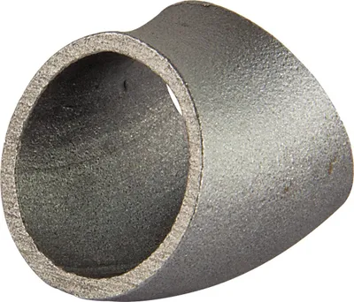 Produktbild von Schweissbogen 1 1/2 Zoll 48,3mm 45° kurz DN40 Rohrbogen schwarz