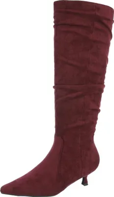 Produktbild von Ital-Design Damen Stiefel Wildlederoptik Klassische Stiefel 90515051 Weinrot Gr. 36