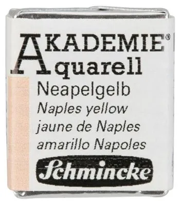Obrázok produktu pre Akvarelové farby Schmincke AKADEMIE 1/2 panvičky - 226 neapolská žltá